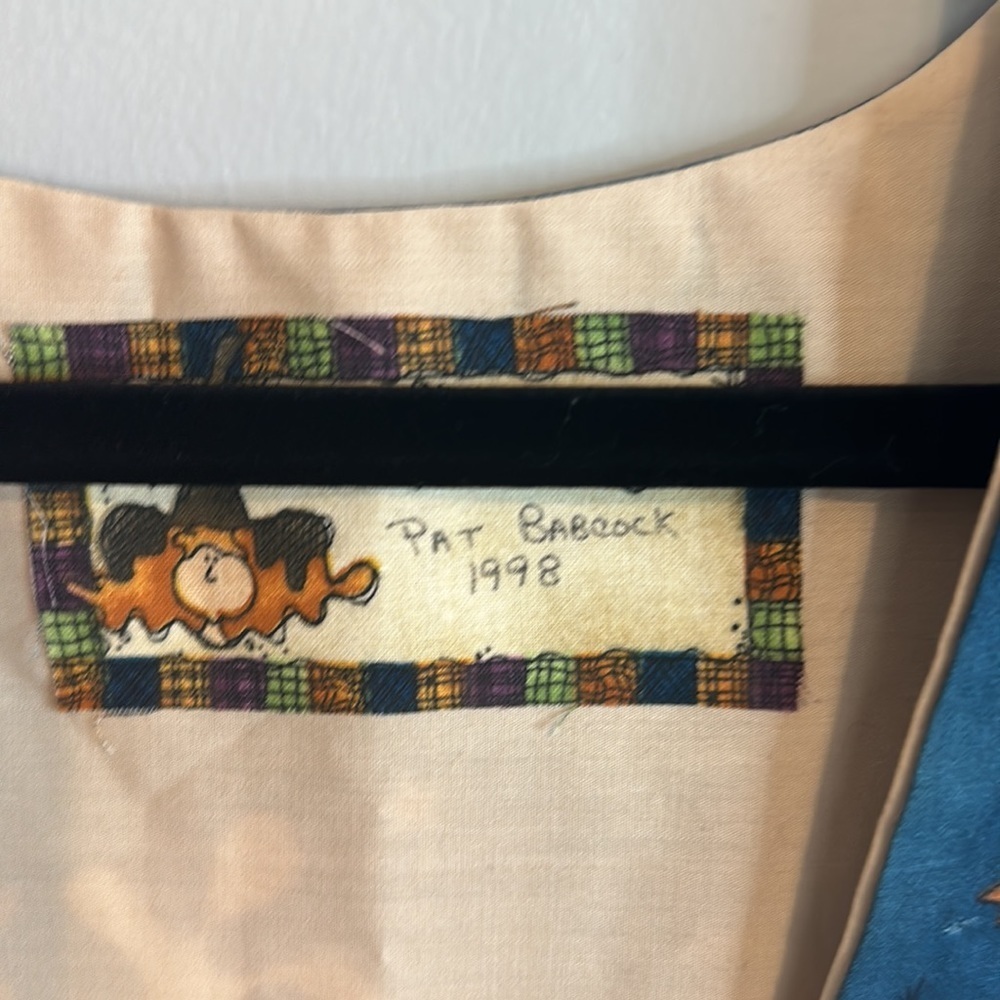 Hand Made Halloween 1998 Scarecrow Witch Ghost Festive Vest - Picture 4 of 7